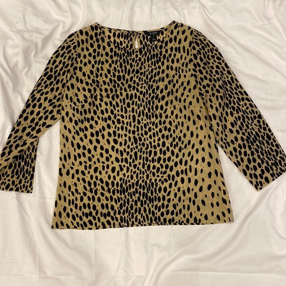 Jcrew size small animal print top - Picture 1 of 3